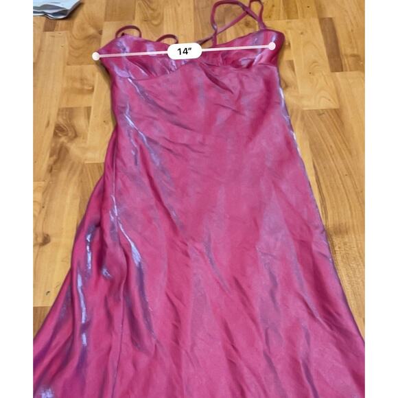 Wild Fable Iridescent Pink Maxi Slip Dress ~women’s S NWT - Picture 4 of 5